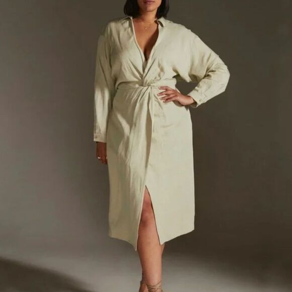 Anthropologie Dresses & Skirts - Anthropologie Cream Midi Dress